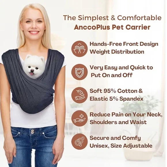 Pet carrier front pack sling - Picture 3 of 13